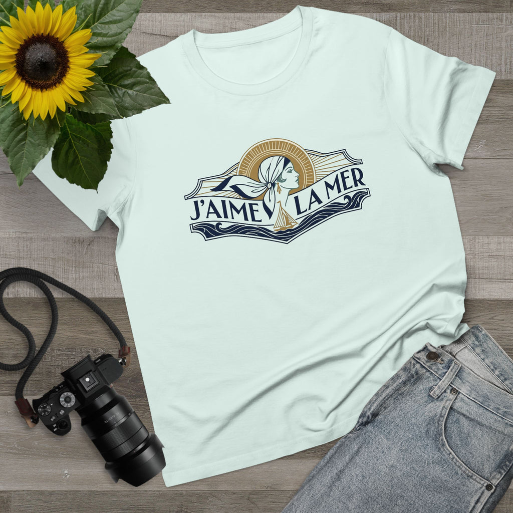 J'aime La Mer - Art Deco Lady Crest Tee