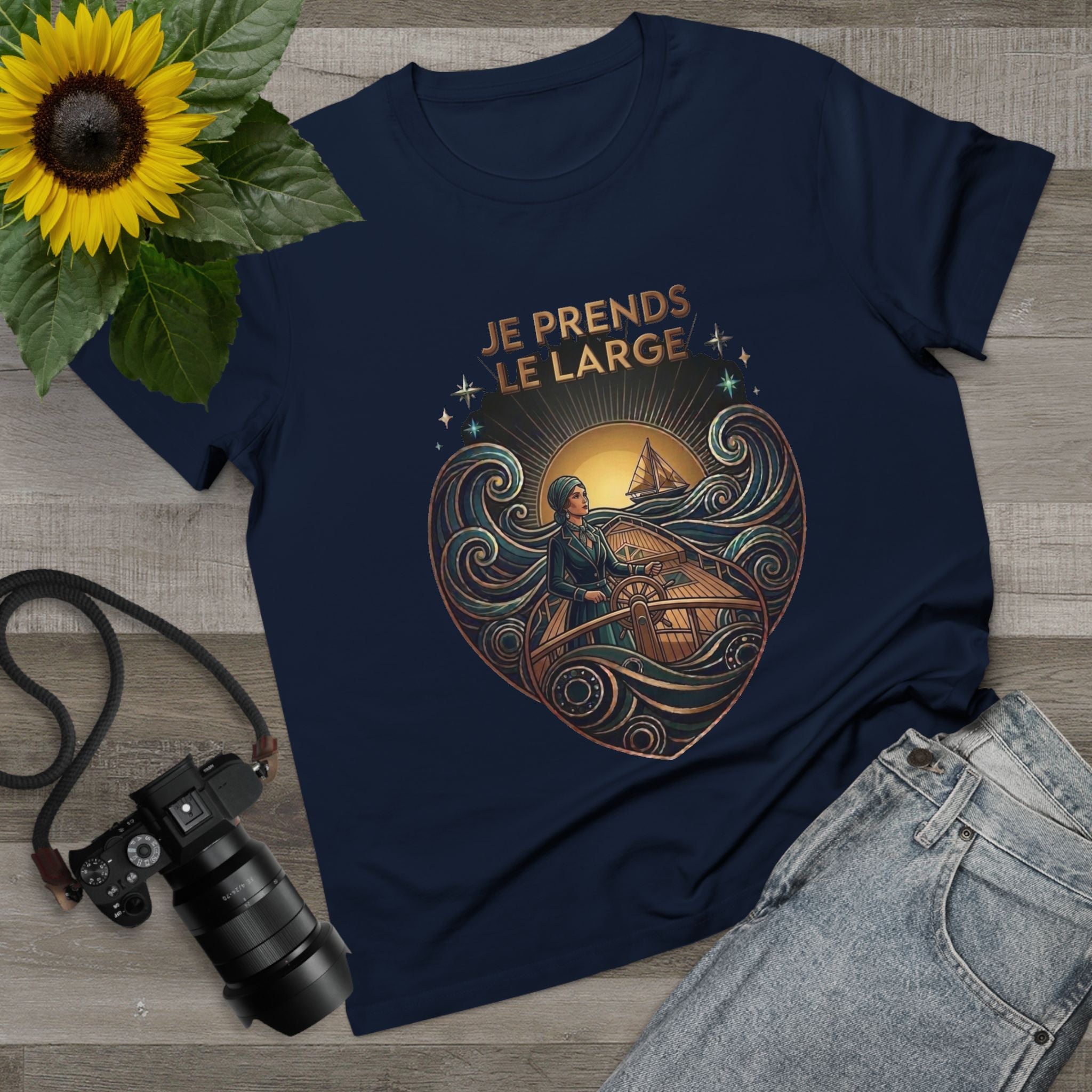 J'aime La Mer - Escape to the Sea Canvas Tee