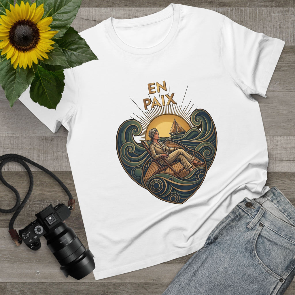 J'aime La Mer - At Peace Canvas Tee
