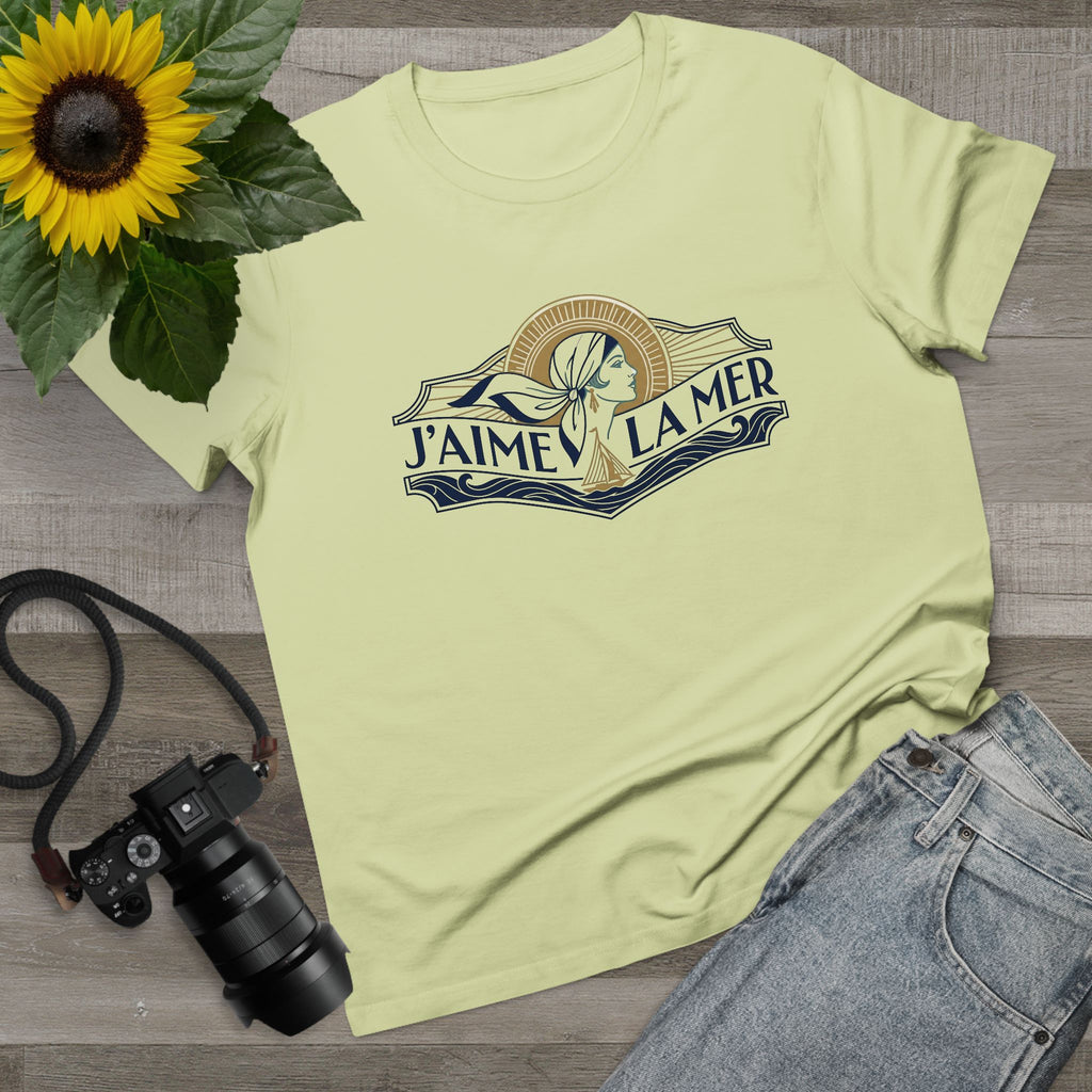 J'aime La Mer - Art Deco Lady Crest Tee