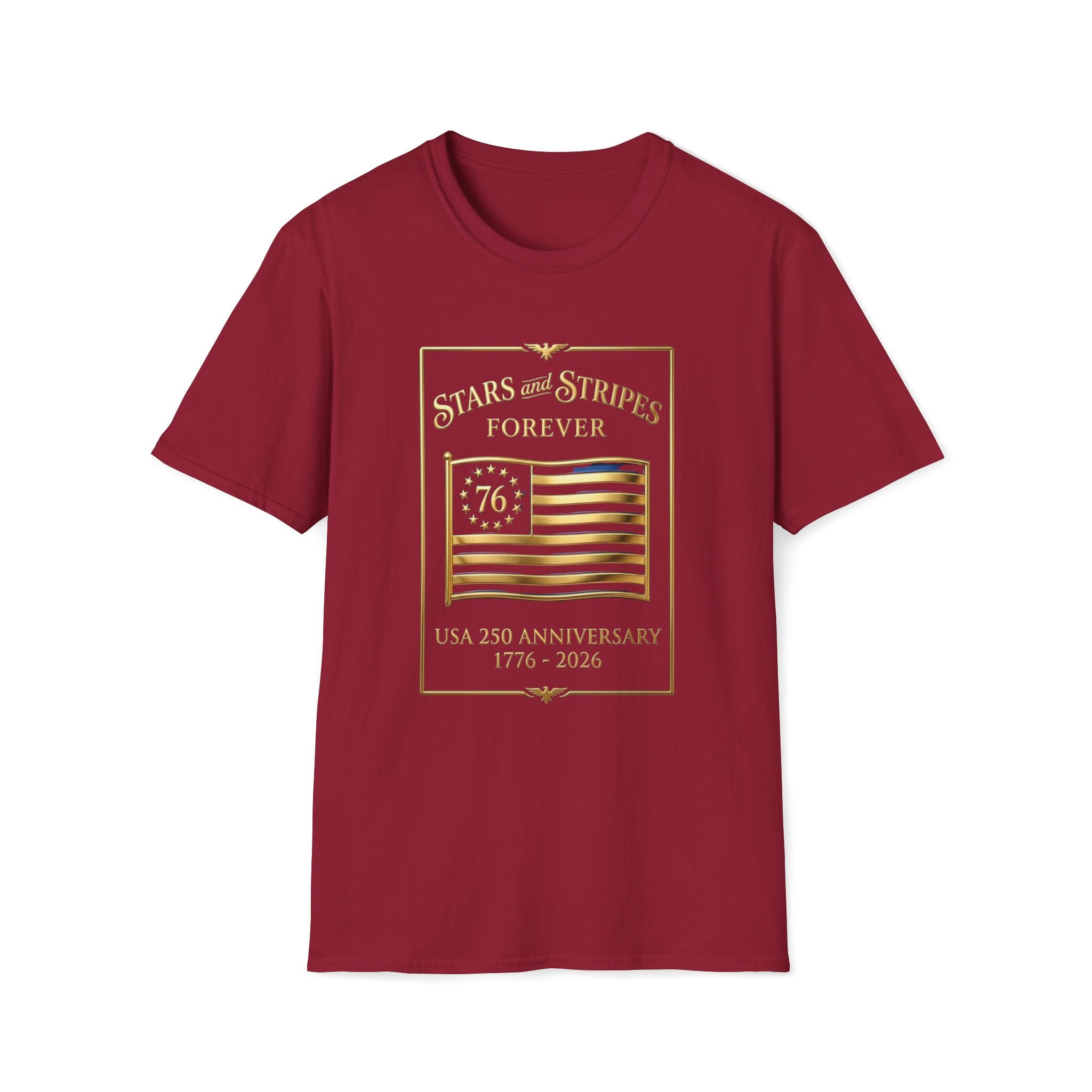 250 USA - Stars and Stripes flag 4 Canvas Tee