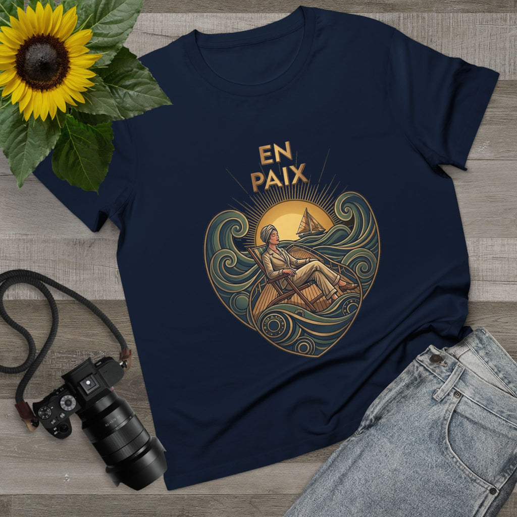J'aime La Mer - At Peace Canvas Tee
