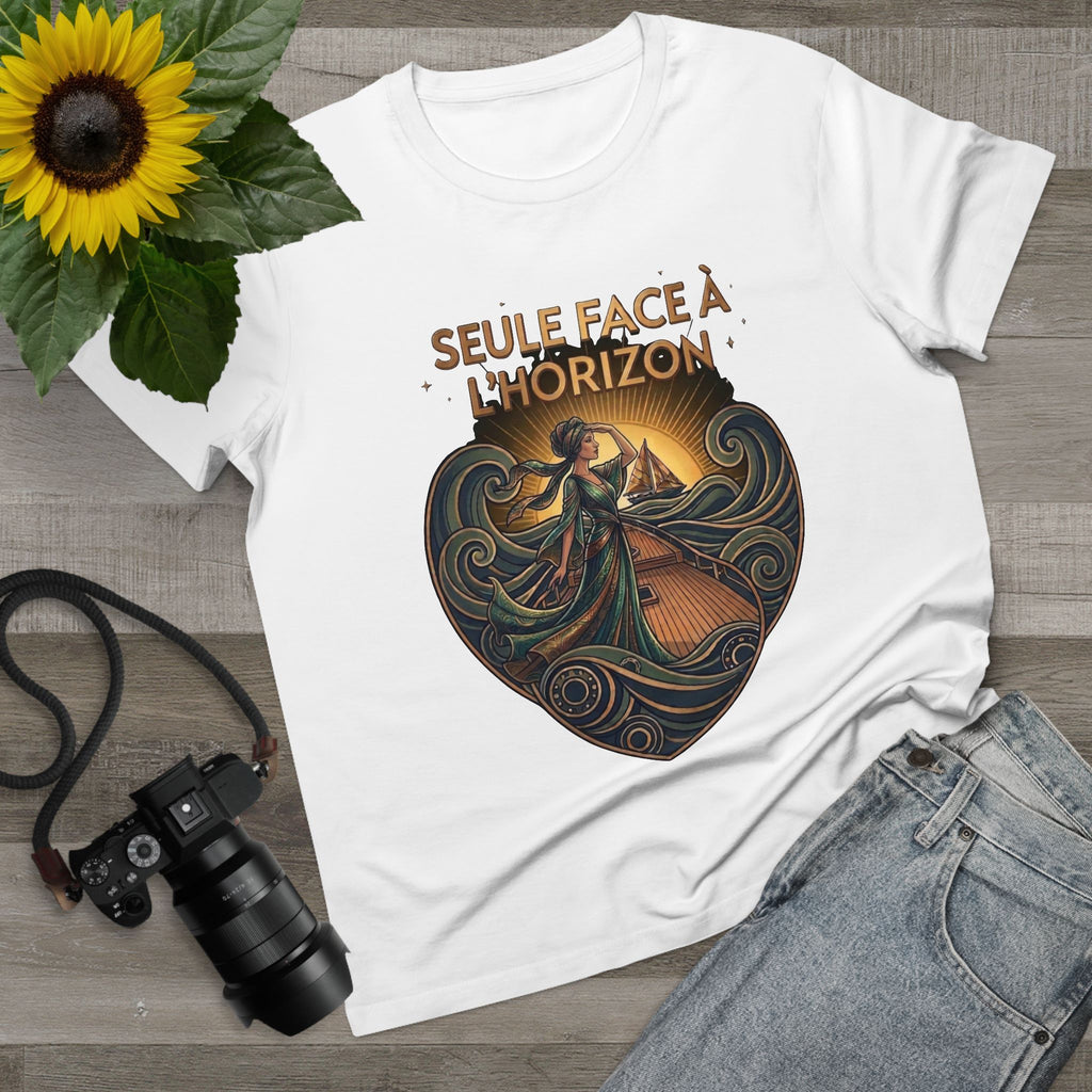 J'aime La Mer - Alone with the Horizon the Sea Canvas Tee