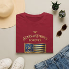 250 USA - Stars and Stripes flag 3 Canvas Tee - Deck Mode