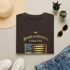 250 USA - Stars and Stripes flag 3 Canvas Tee - Deck Mode