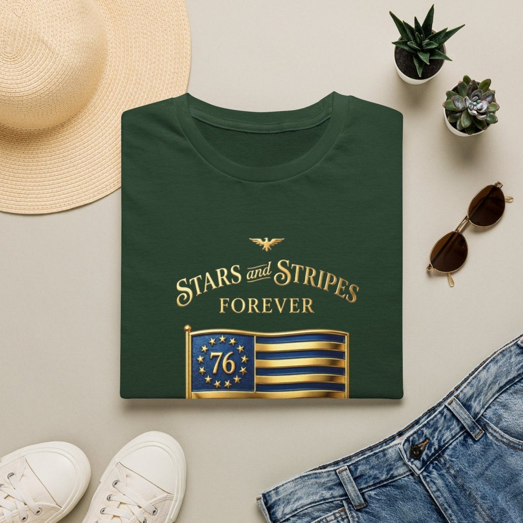 250 USA - Stars and Stripes flag 3 Canvas Tee - Deck Mode