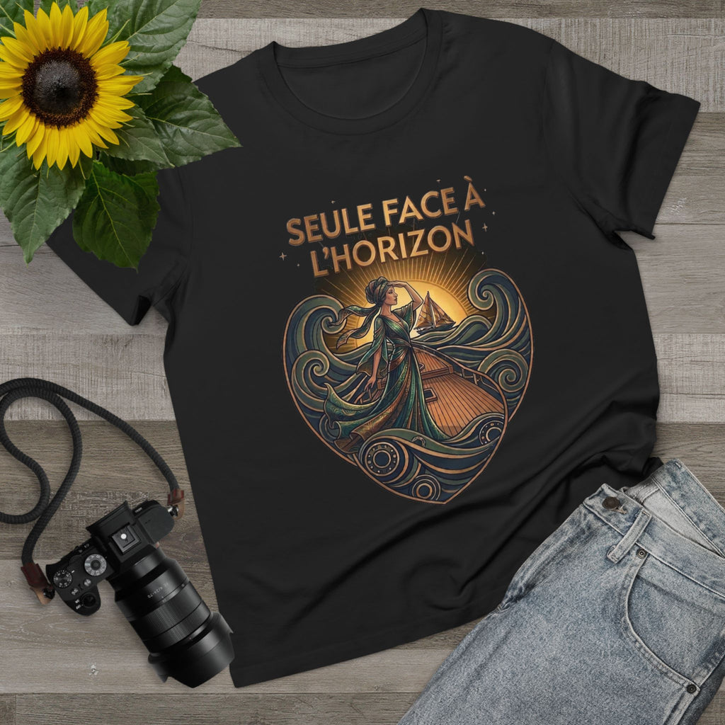 J'aime La Mer - Alone with the Horizon the Sea Canvas Tee