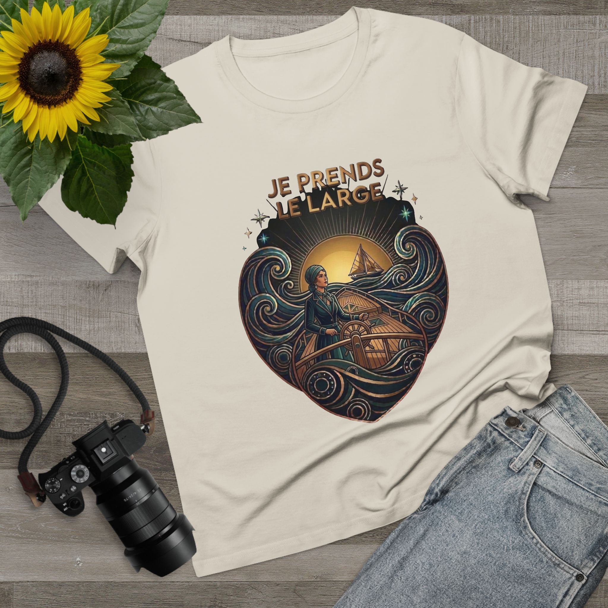 J'aime La Mer - Escape to the Sea Canvas Tee