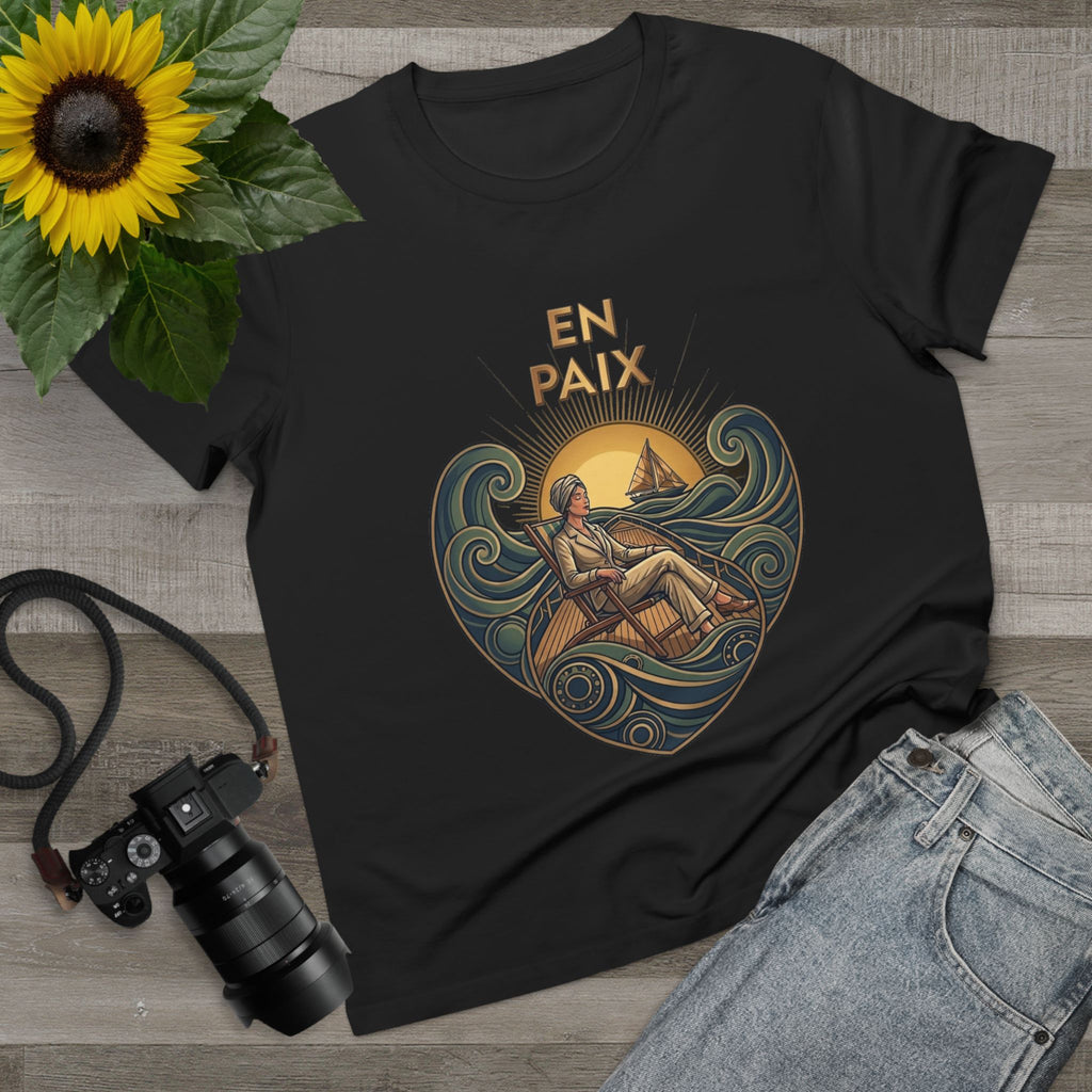 J'aime La Mer - At Peace Canvas Tee