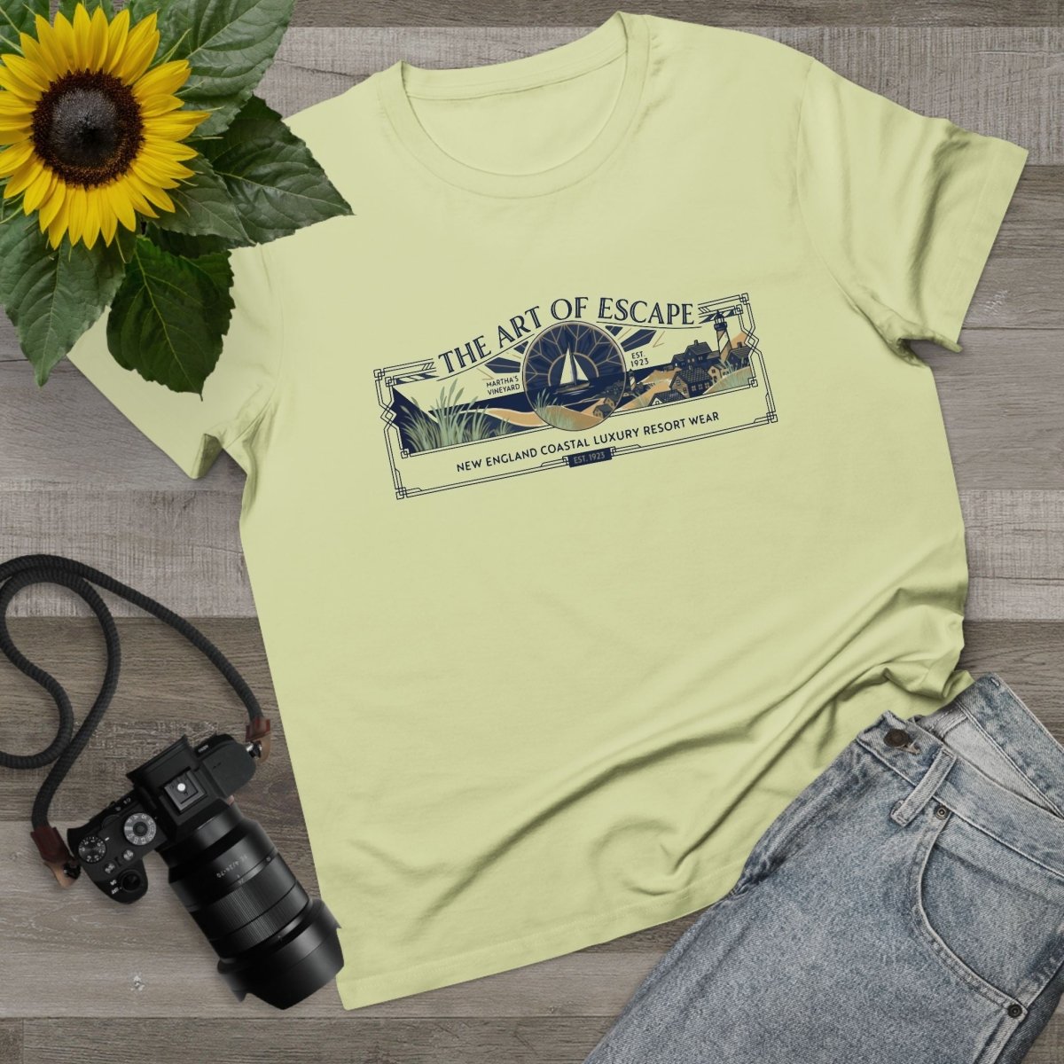 Art of Escape - Martha Vineyard Deco Banner Tee - Deck Mode