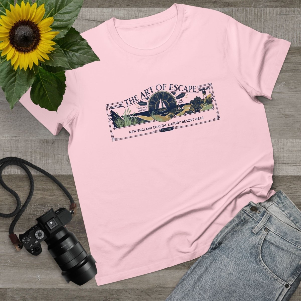 Art of Escape - Martha Vineyard Deco Banner Tee - Deck Mode