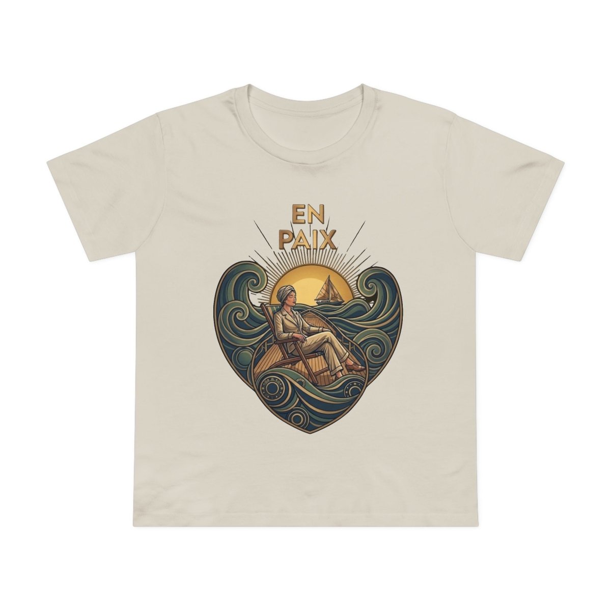 J'aime La Mer - At Peace Canvas Tee - Deck Mode