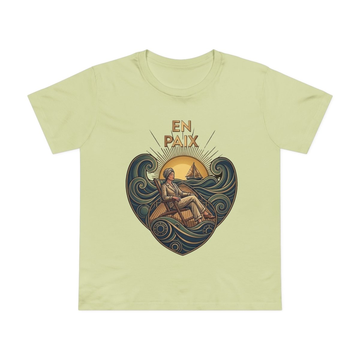 J'aime La Mer - At Peace Canvas Tee - Deck Mode