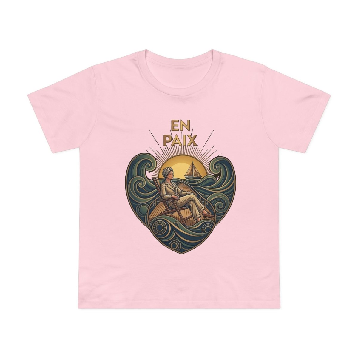 J'aime La Mer - At Peace Canvas Tee - Deck Mode