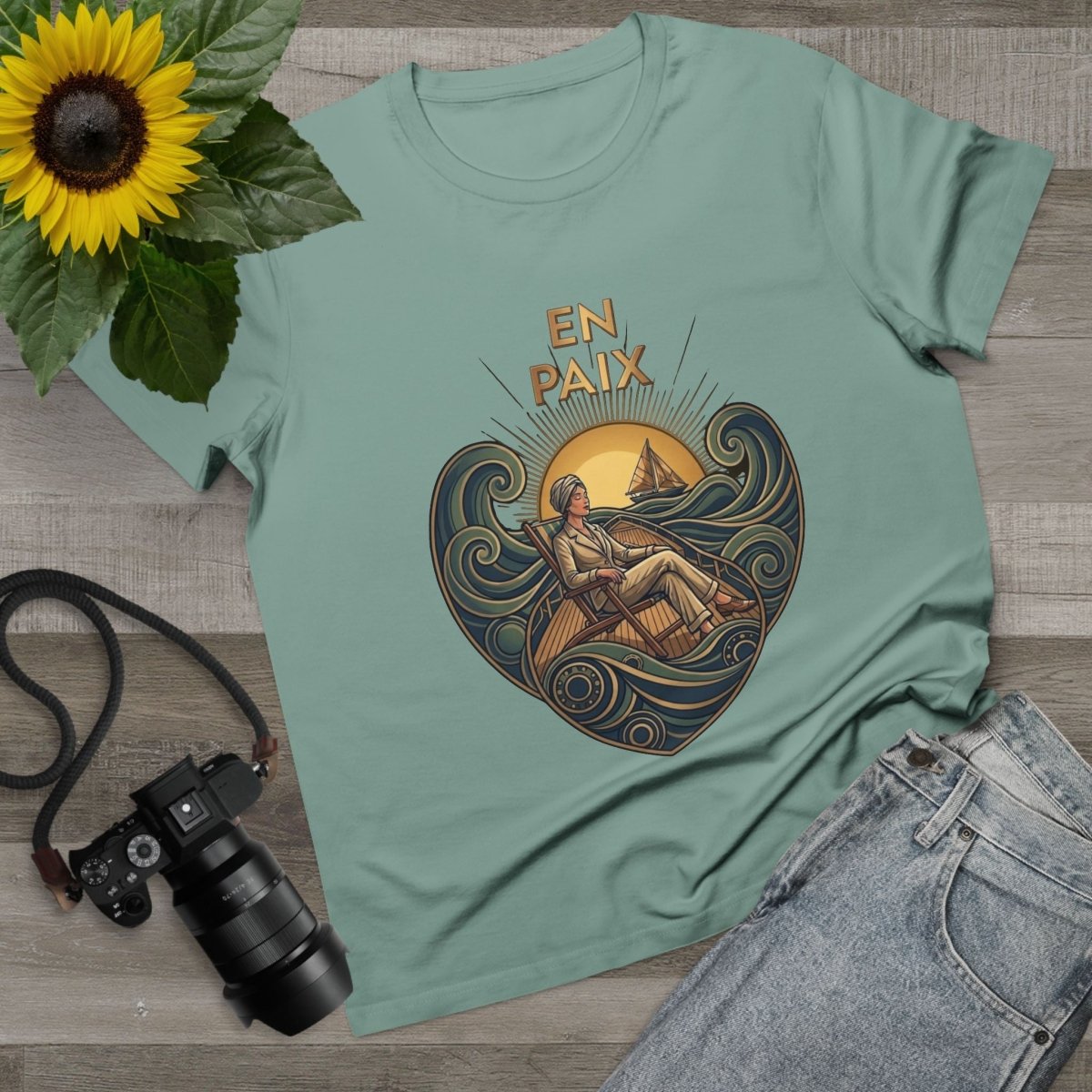 J'aime La Mer - At Peace Canvas Tee - Deck Mode