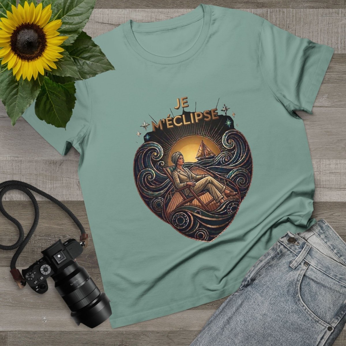 J'aime La Mer - I Slip Away Canvas Tee - Deck Mode