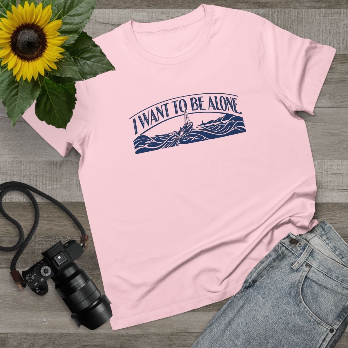 J'aime La Mer - I want to be alone Banner Tee - Deck Mode