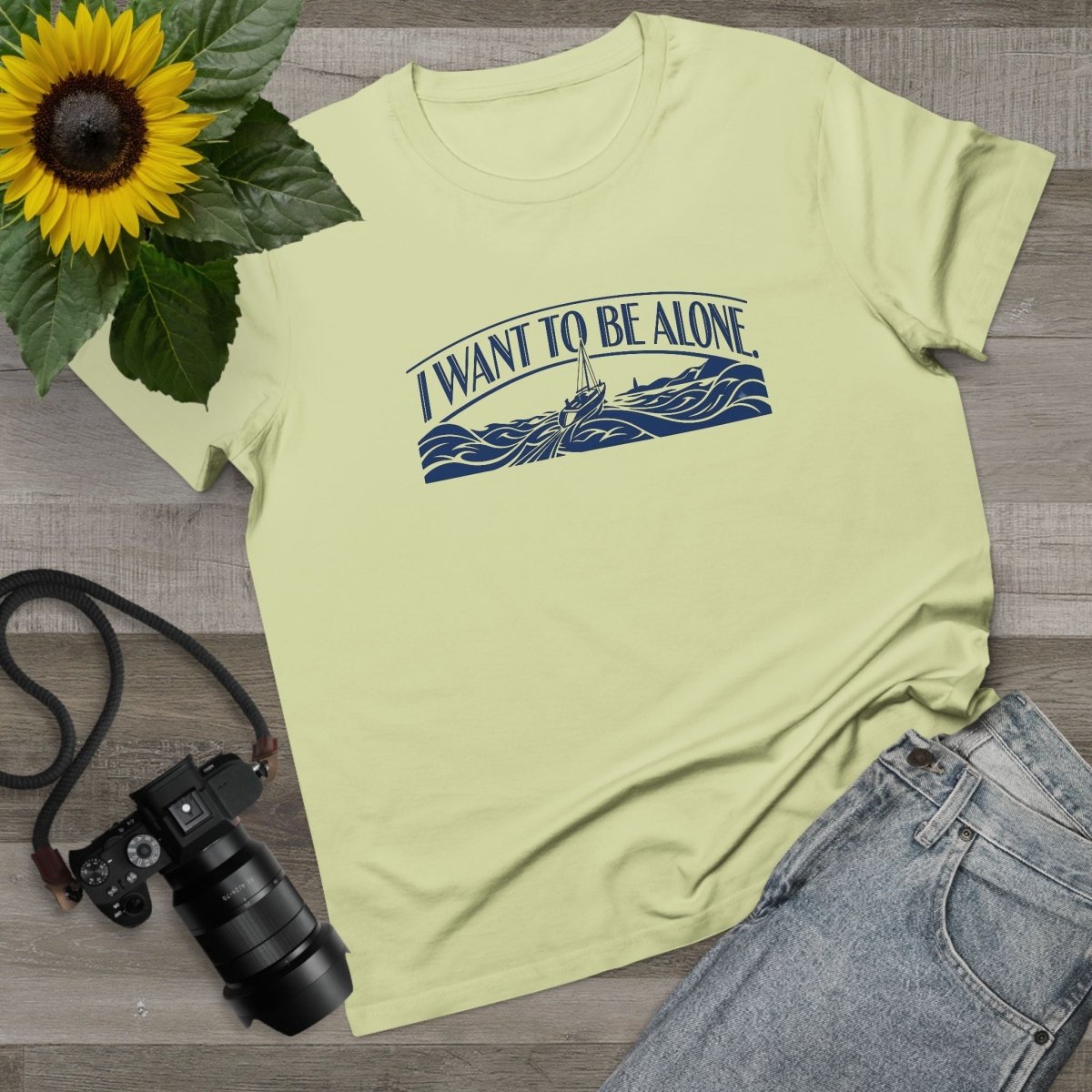 J'aime La Mer - I want to be alone Banner Tee - Deck Mode