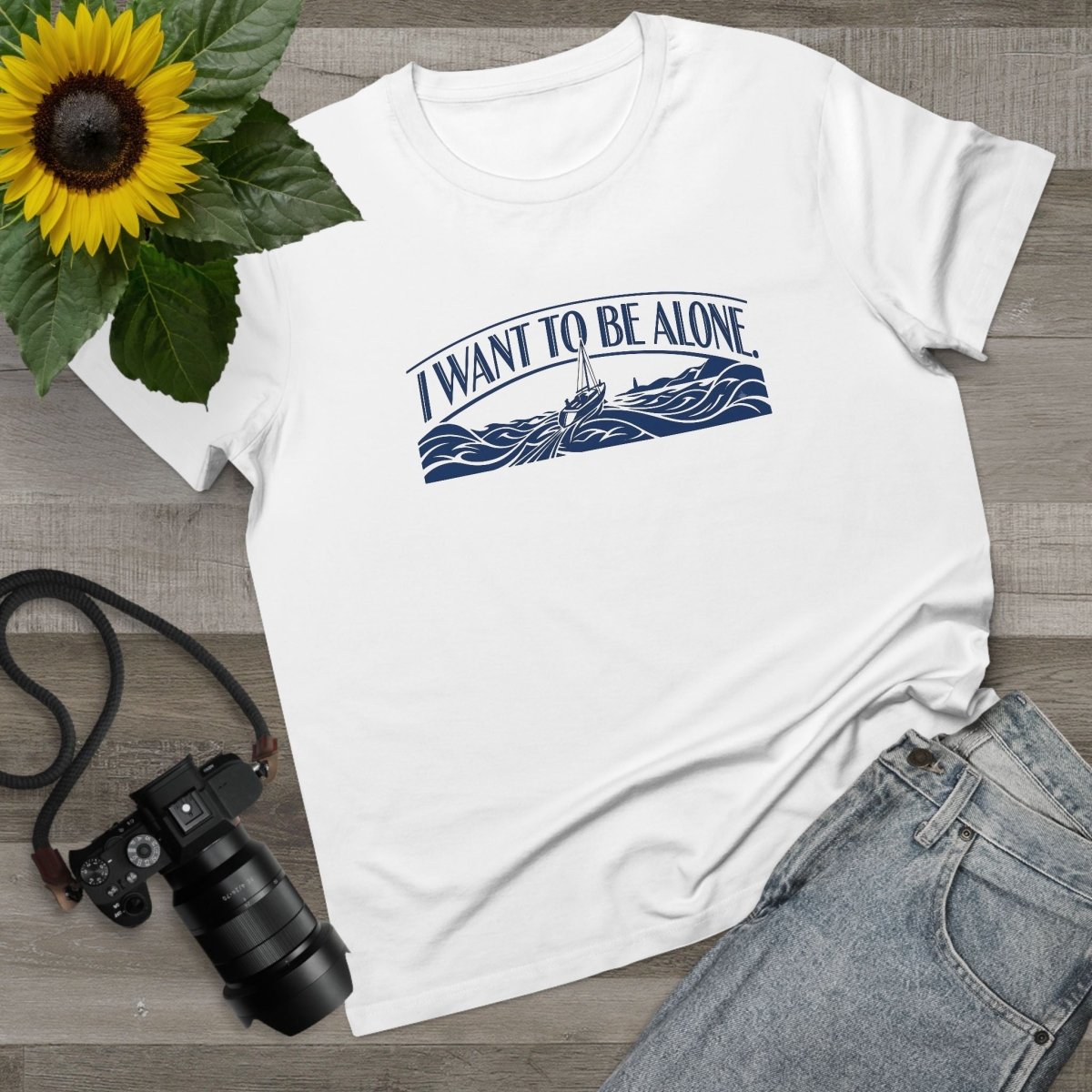 J'aime La Mer - I want to be alone Banner Tee - Deck Mode