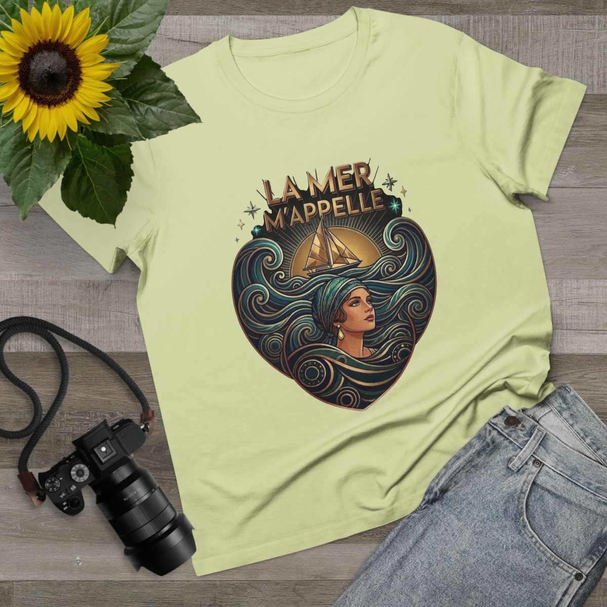 J'aime La Mer - The Sea is Calling Me Canvas Tee - Deck Mode