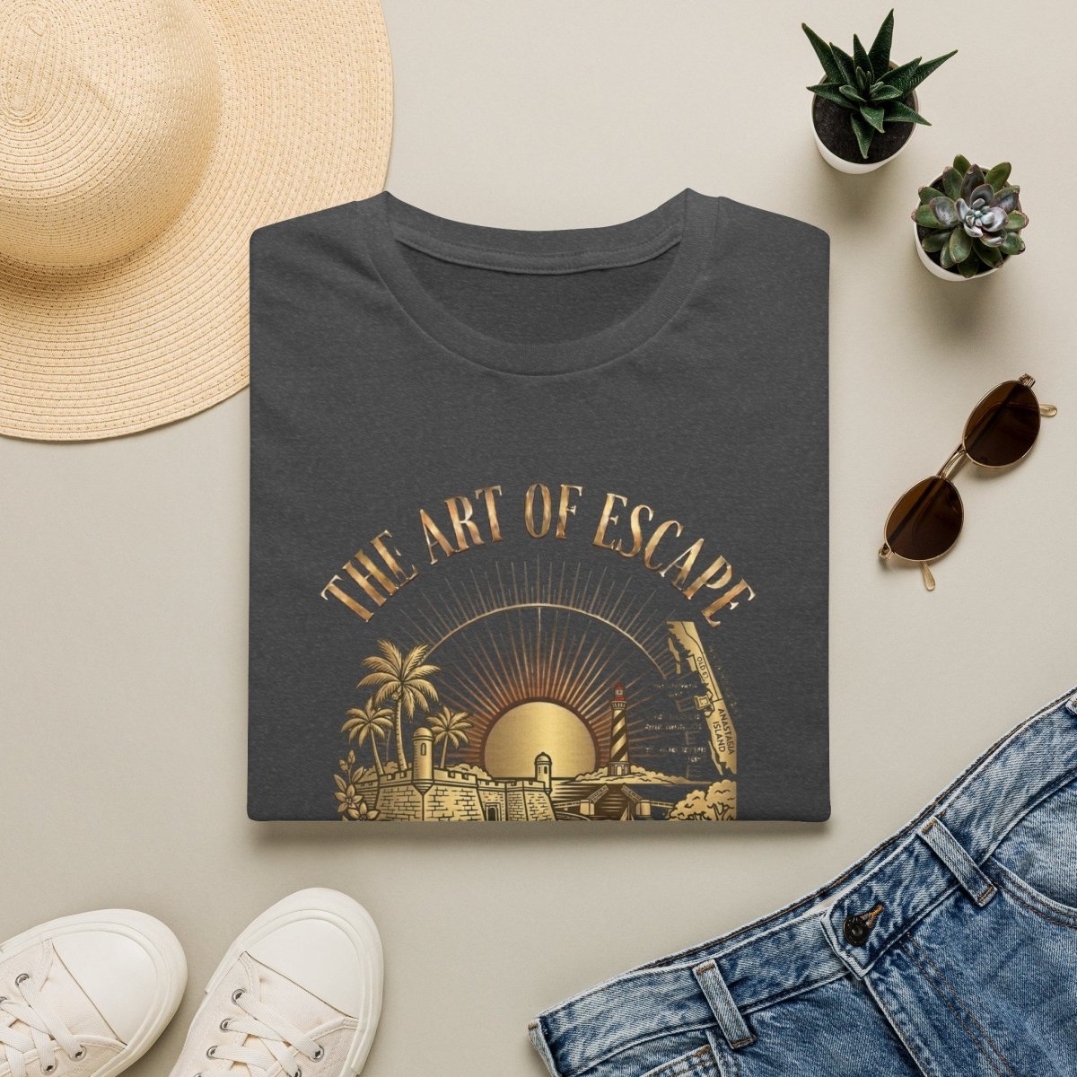 St Augustine Art of Escape T-Shirt - Deck Mode