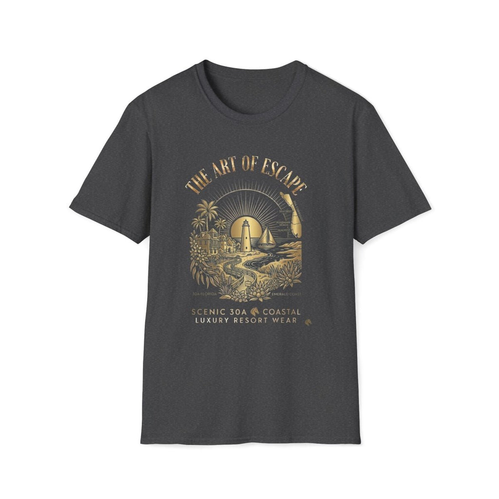 The Art of Escape - 30A Florida Canvas Tee - Deck Mode