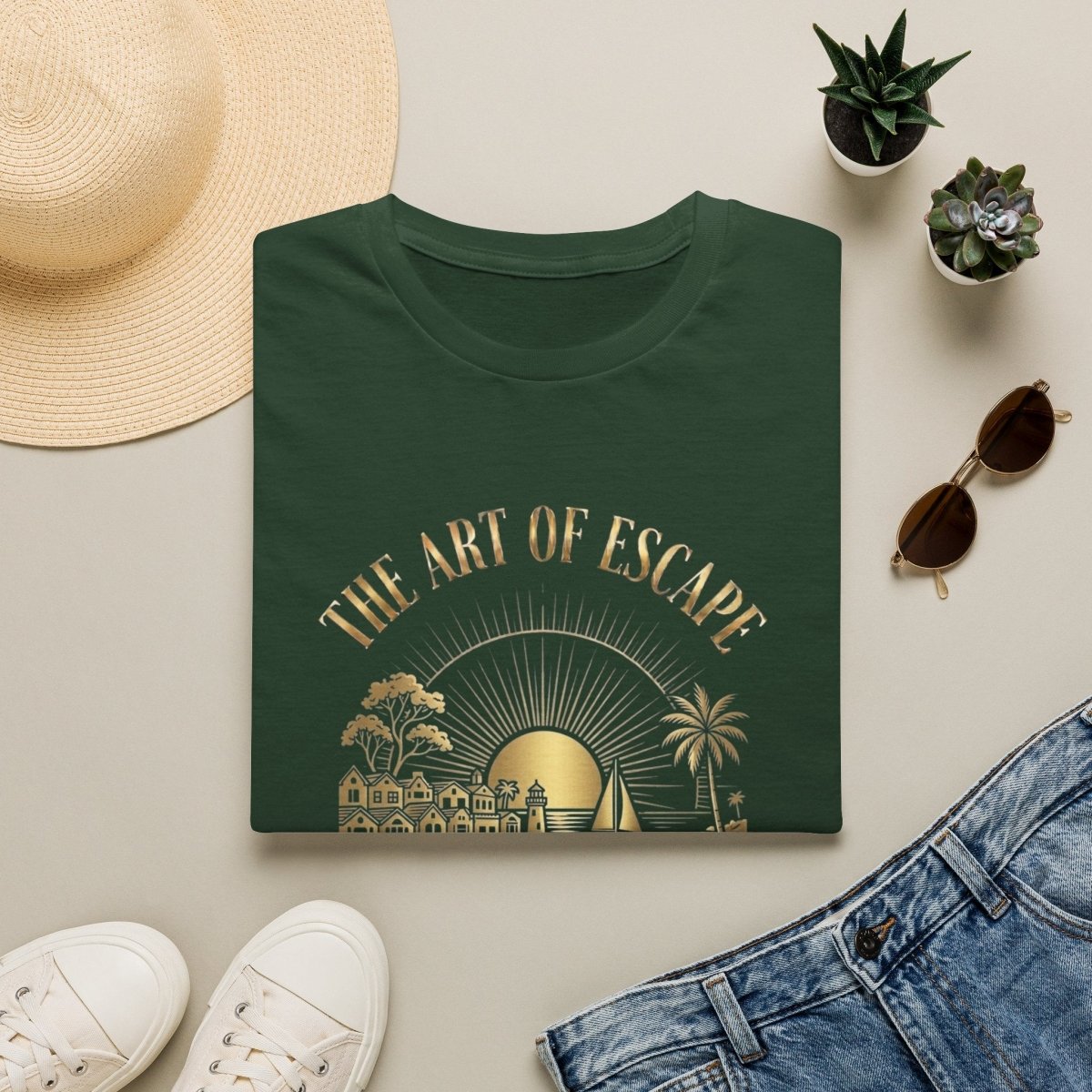The Art of Escape - Capitola C.A. Canvas Tee - Deck Mode