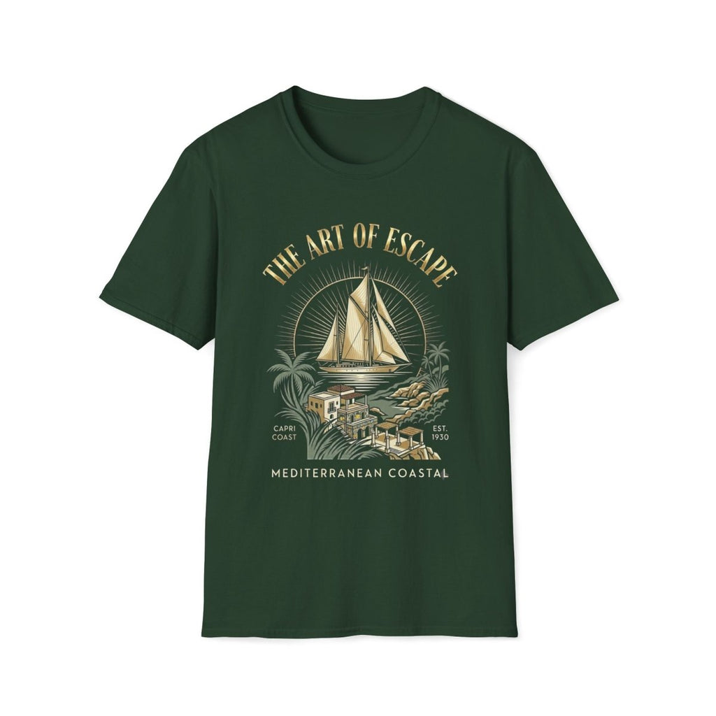 The Art of Escape - Capri Italy Canvas Tee - Deck Mode
