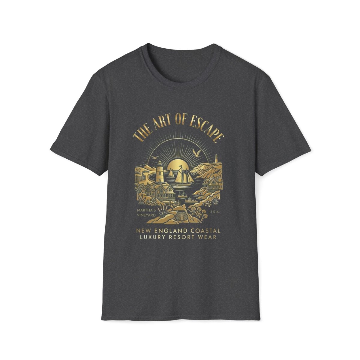 The Art of Escape - Martha's Vineyard Canvas Tee - Deck Mode