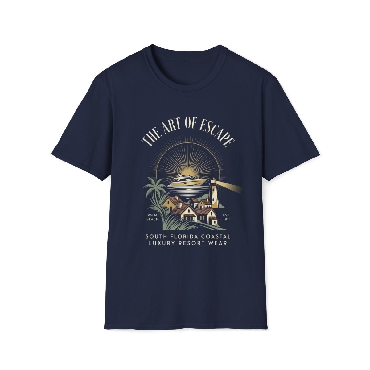 The Art of Escape - Palm Beach (plain) Canvas Tee - Deck Mode