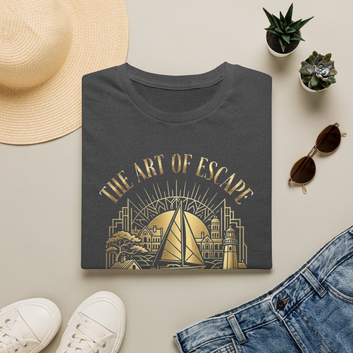 The Art of Escape - Rhode Island Canvas Tee - Deck Mode
